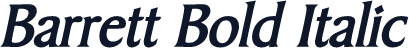 Barrett Bold Italic