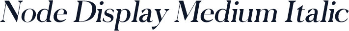 Node Display Medium Italic