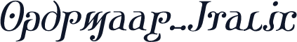 Ondrwaax-Italic