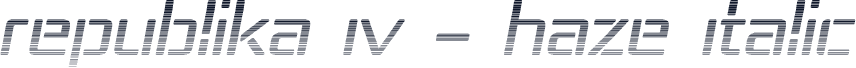 Republika IV - Haze Italic