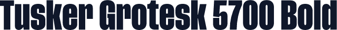 Tusker Grotesk 5700 Bold