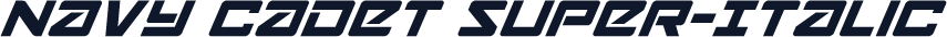 Navy Cadet Super-Italic