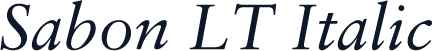 Sabon LT Italic