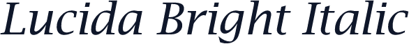 Lucida Bright Italic