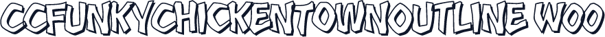 CCFunkyChickenTownOutline W00
