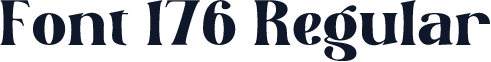 Font 176 Regular