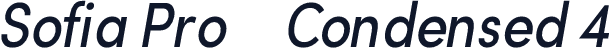 Sofia Pro    Condensed 4