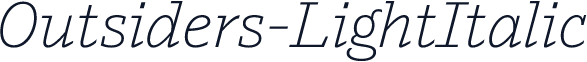 Outsiders-LightItalic