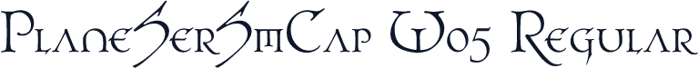 PlaneSerSmCap W05 Regular