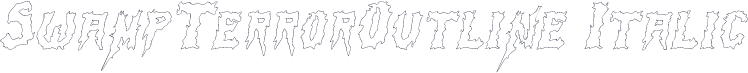 SwampTerrorOutline Italic