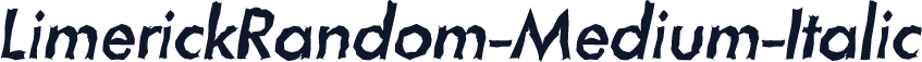 LimerickRandom-Medium-Italic