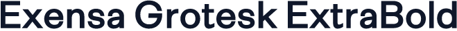 Exensa Grotesk ExtraBold