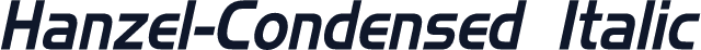 Hanzel-Condensed Italic