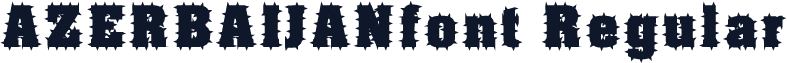 AZERBAIJANfont Regular