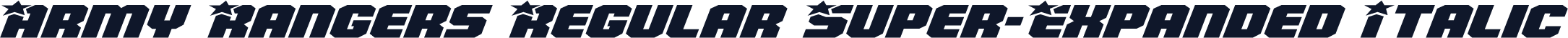 Army Rangers Regular Super-Expanded Italic
