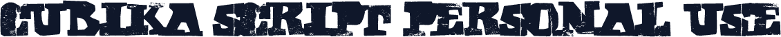 CUBIKA SCRIPT Personal Use