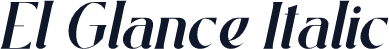 El Glance Italic