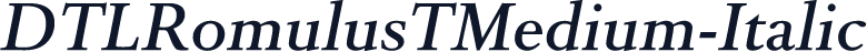 DTLRomulusTMedium-Italic