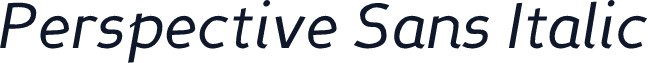 Perspective Sans Italic