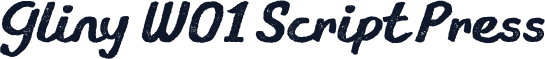 Gliny W01 Script Press