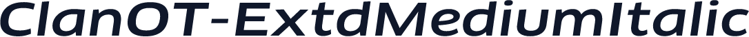 ClanOT-ExtdMediumItalic