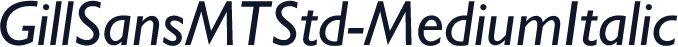 GillSansMTStd-MediumItalic