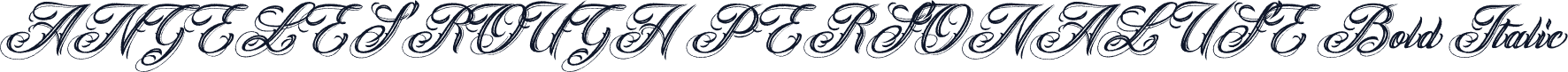 ANGELES ROUGH PERSONAL USE Bold Italic