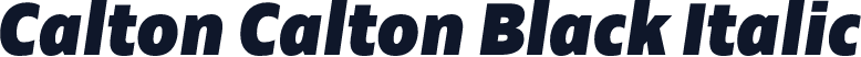 Calton Calton Black Italic