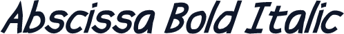 Abscissa Bold Italic