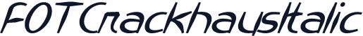 FOTCrackhausItalic