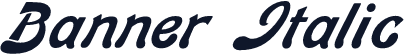 Banner Italic