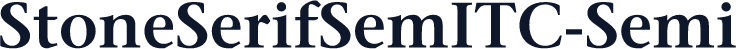 StoneSerifSemITC-Semi