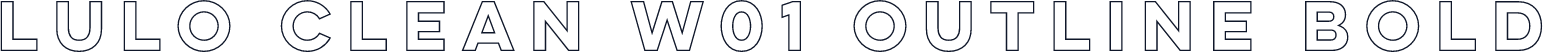 Lulo Clean W01 Outline Bold