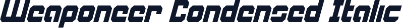 Weaponeer Condensed Italic