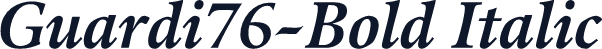 Guardi76-Bold Italic