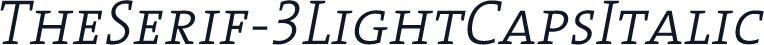 TheSerif-3LightCapsItalic