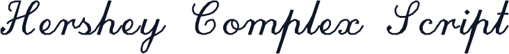 Hershey Complex Script