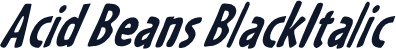 Acid Beans BlackItalic