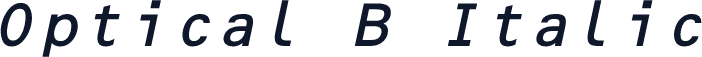 Optical B Italic