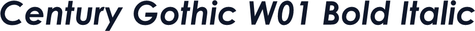 Century Gothic W01 Bold Italic
