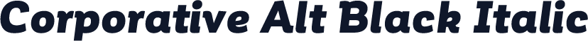 Corporative Alt Black Italic