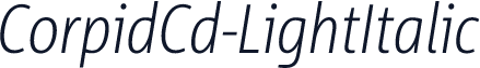CorpidCd-LightItalic