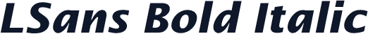 LSans Bold Italic