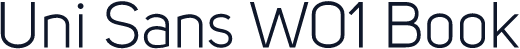Uni Sans W01 Book