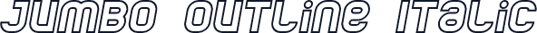 Jumbo Outline Italic