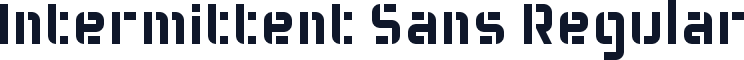 Intermittent Sans Regular