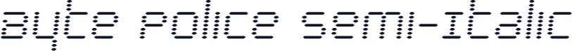 Byte Police Semi-Italic