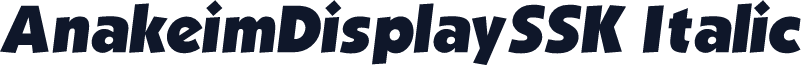 AnakeimDisplaySSK Italic