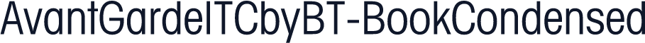 AvantGardeITCbyBT-BookCondensed