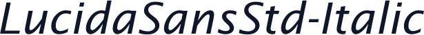 LucidaSansStd-Italic